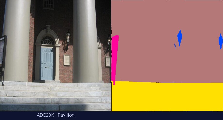 ADE20K — Pavilion — input vs DiGSeg